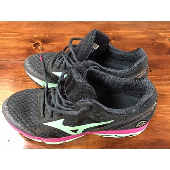 Mizuno Womens Wave Rider 17 Laced Up Running Sneakers 140337 Size 9.5 US - Picture 3 of 5